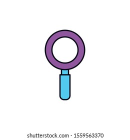 Lupe design, Tool search magnifying glass zoom lens and exploration theme Vector illustration