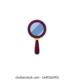 Lupe fill style icon design, Tool search magnifying glass zoom lens and exploration theme Vector illustration