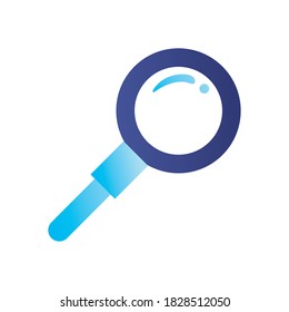 lupe gradient style icon design, search tool and magnifying glass theme Vector illustration