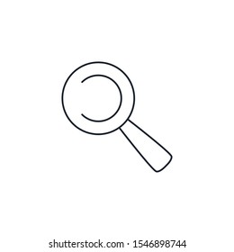 Lupe icon design, Tool search magnifying glass zoom lens and exploration theme Vector illustration