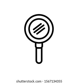 Lupe icon design, Tool search magnifying glass zoom lens and exploration theme Vector illustration