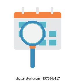 Lupe icon design, Tool search magnifying glass zoom lens and exploration theme Vector illustration