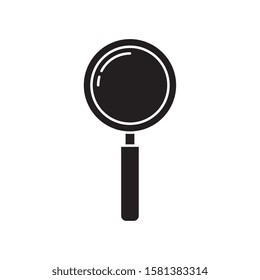 Lupe icon design, Tool search magnifying glass zoom lens and exploration theme Vector illustration