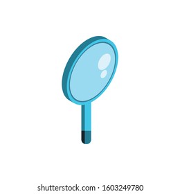 Lupe icon design, Tool search magnifying glass zoom lens and exploration theme Vector illustration