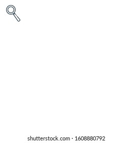 Lupe icon design, Tool search magnifying glass zoom lens and exploration theme Vector illustration