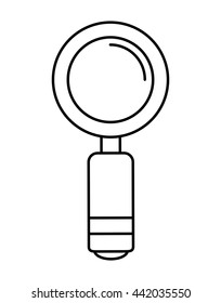 Lupe icon. Search design. vector graphic