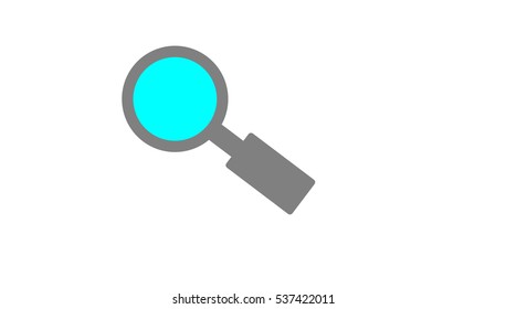 Lupe icon vector background. Magnifying glass.
