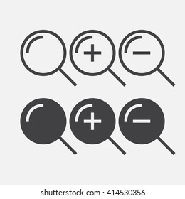 lupe line icon, search outline and solid vector illustration, linear pictogram isolated on gray