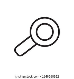 Lupe line style icon design, Social media multimedia communication digital marketing internet web and connect theme Vector illustration