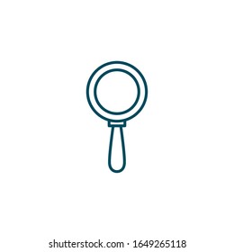 Diseño de iconos de estilo Lupe, Objetivo de zoom de cristal de búsqueda de herramientas y tema de exploración Ilustración vectorial