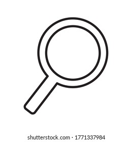 Lupe line style icon design, Tool search and magnifying glass theme Vector illustration