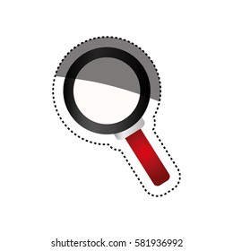 Lupe magnifying glass icon vector illustration graphic design