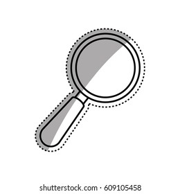 Lupe magnifying glass icon vector illustration graphic design