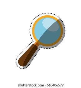 Lupe magnifying glass icon vector illustration graphic design