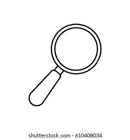 Lupe magnifying glass icon vector illustration graphic design