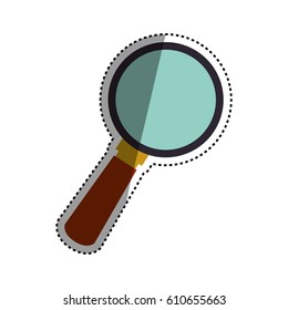 Lupe magnifying icon vector illustration graphic design