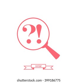 Lupe. Search answer, icon