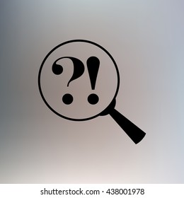 Lupe. Search answer, icon