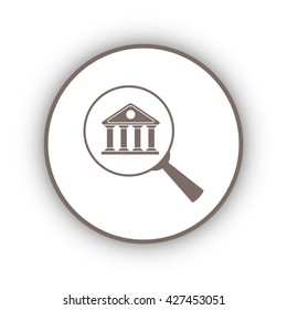 Lupe. Search bank, icon
