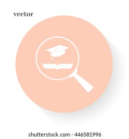 Lupe. Search education, icon