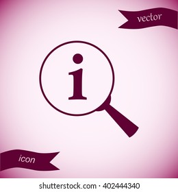 Lupe. Search , instruction, icon