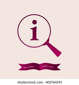 Lupe. Search , instruction, icon