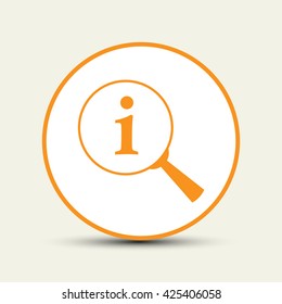 Lupe. Search , instruction, icon