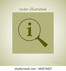 Lupe. Search , instruction, icon