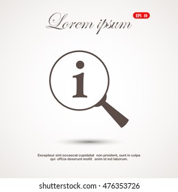 Lupe. Search , instruction, icon