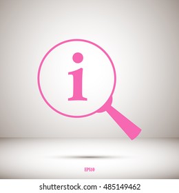 Lupe. Search , instruction, icon