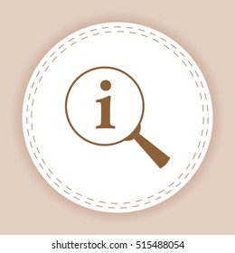 Lupe. Search , instruction, icon