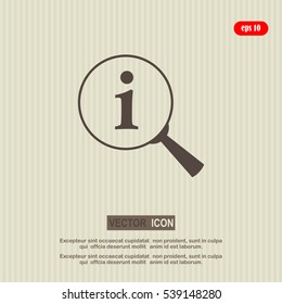 Lupe. Search , instruction, icon