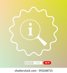 Lupe. Search , instruction, icon, vector