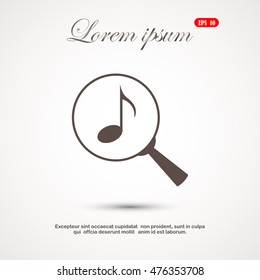 Lupe. Search music, icon