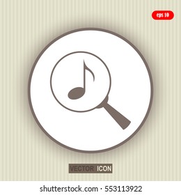 Lupe. Search music, icon