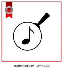 Lupe. Search music, icon