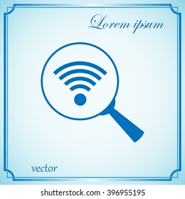 Lupe. Search Wireless Network, icon