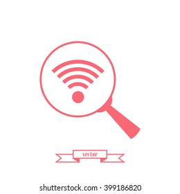 Lupe. Search Wireless Network, icon