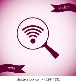 Lupe. Search Wireless Network, icon