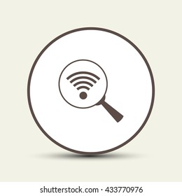 Lupe. Search Wireless Network, icon