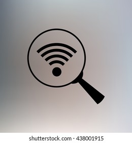 Lupe. Search Wireless Network, icon
