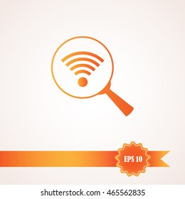 Lupe. Search Wireless Network, icon