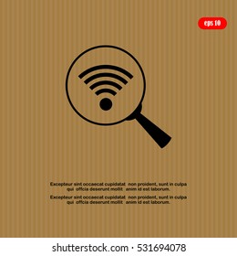 Lupe. Search Wireless Network, icon