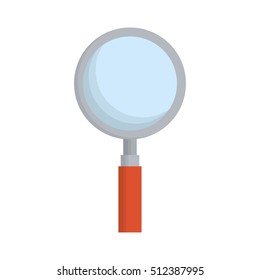 Lupe tool icon. Search magnifying glass zoom and lens theme. Isolated design. Vector illustration