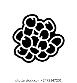 lupin allergen free product food glyph icon vector. lupin allergen free product food sign. isolated symbol illustration