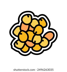 lupin allergen free product food color icon vector. lupin allergen free product food sign. isolated symbol illustration