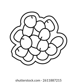 lupin allergen free product food line icon vector. lupin allergen free product food sign. isolated contour symbol black illustration