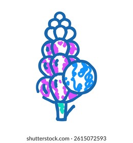 lupin allergen free product food doodle icon sketch vector. lupin allergen free product food sign. isolated symbol illustration