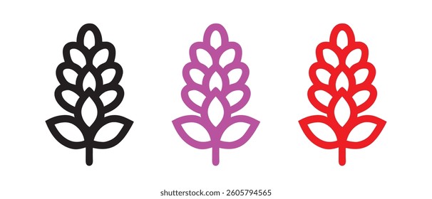 lupine flower icon vector design.