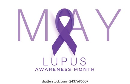 Lupus Awareness Monat. Hintergrund, Banner, Karte, Poster, Vorlage. Vektorgrafik.